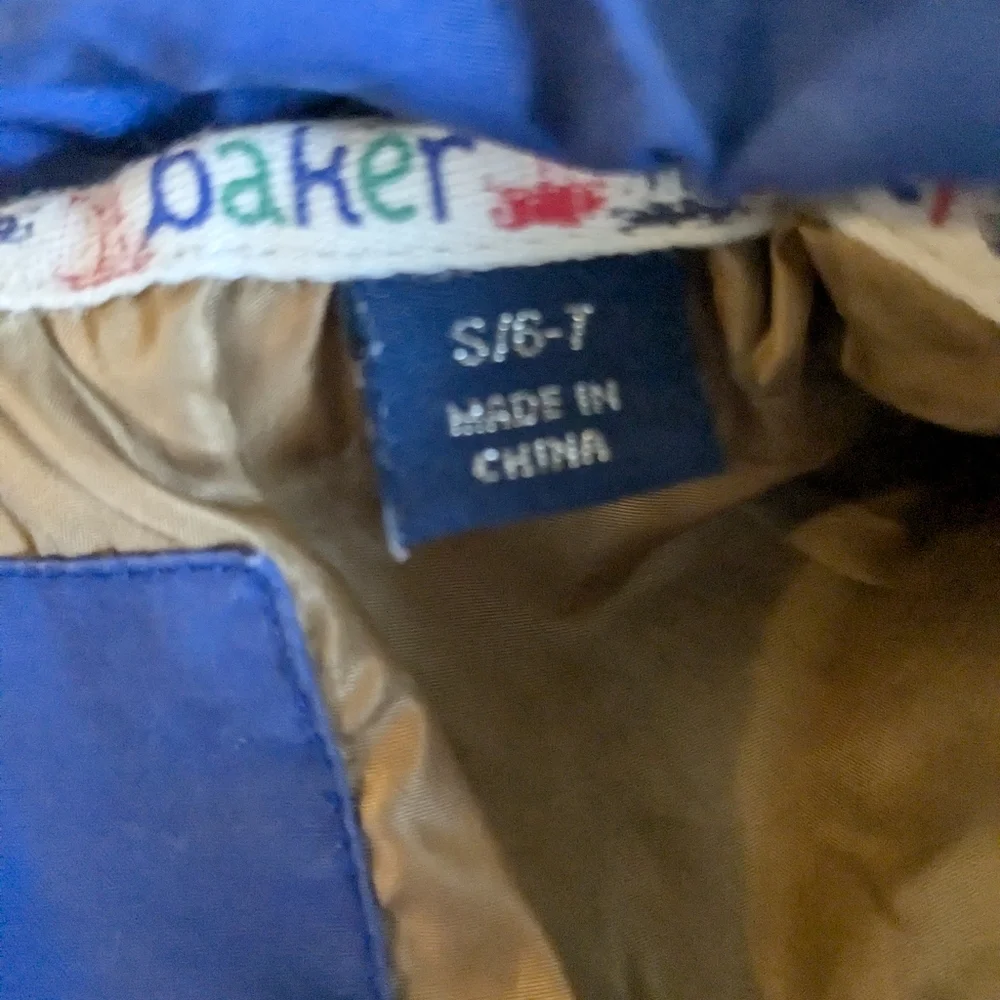 Baker by Ted Baker Blue Kids Hooded Jacket Size 6/7